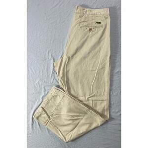 Mountain Khakis Men's Teton Twill Flat Front Chino Pants. Beige, Men's 33X32 EUC